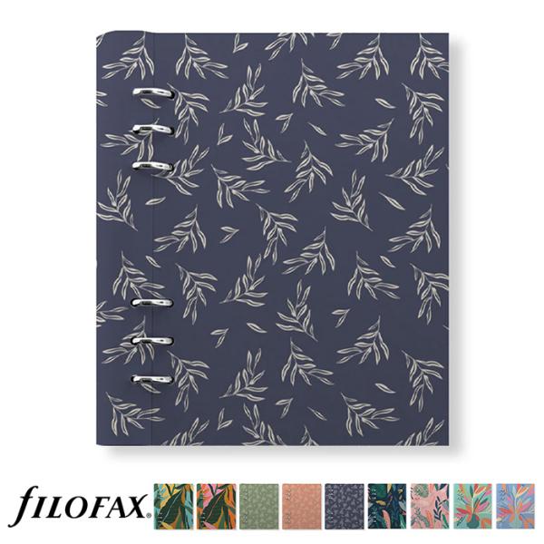 ファイロファックス システム手帳 A5サイズ クリップブック プラント Filofax Clipbook Plants 合皮 デスクサイズ 年号無し年間スケジュール他各種リフィル付き