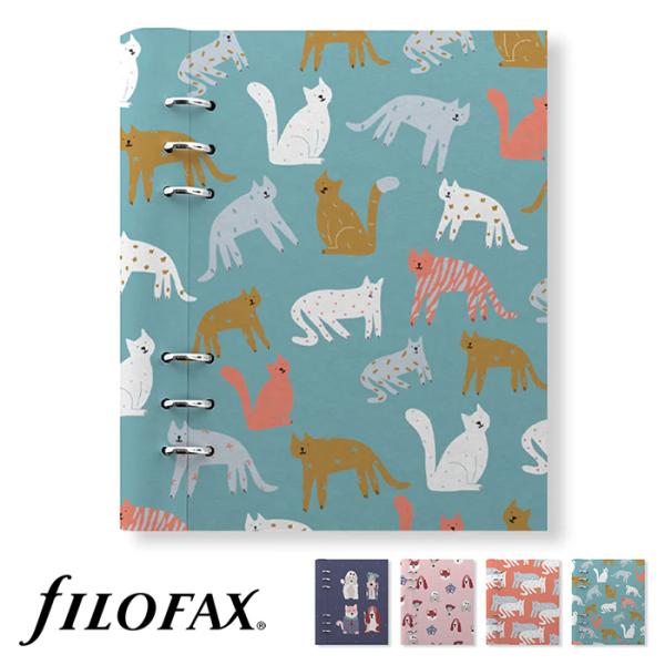 ファイロファックス システム手帳 A5サイズ クリップブック ペット Filofax Clipbook Pets 合皮素材 デスクサイズ 年号無し年間スケジュール他各種リフィル付き