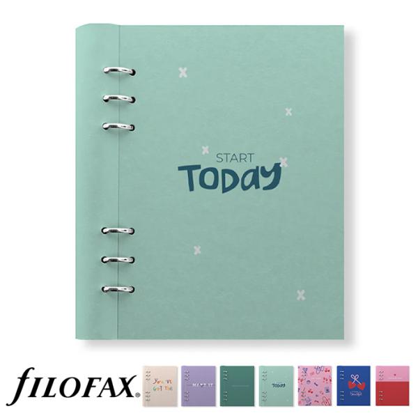 ファイロファックス システム手帳 A5サイズ クリップブック クオート Filofax Clipbook Quotes 合皮 デスクサイズ 年号無し年間スケジュール他各種リフィル付き