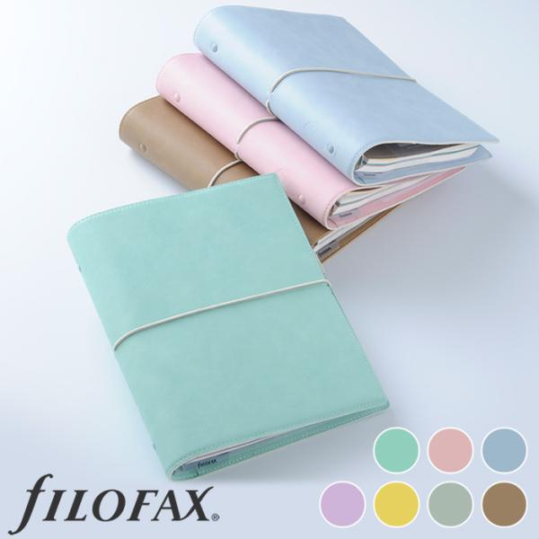ファイロファックス システム手帳 A5サイズ ドミノ ソフト 合皮 デスクサイズ Filofax Domino Soft 年号無し年間スケジュール他各種リフィル付き
