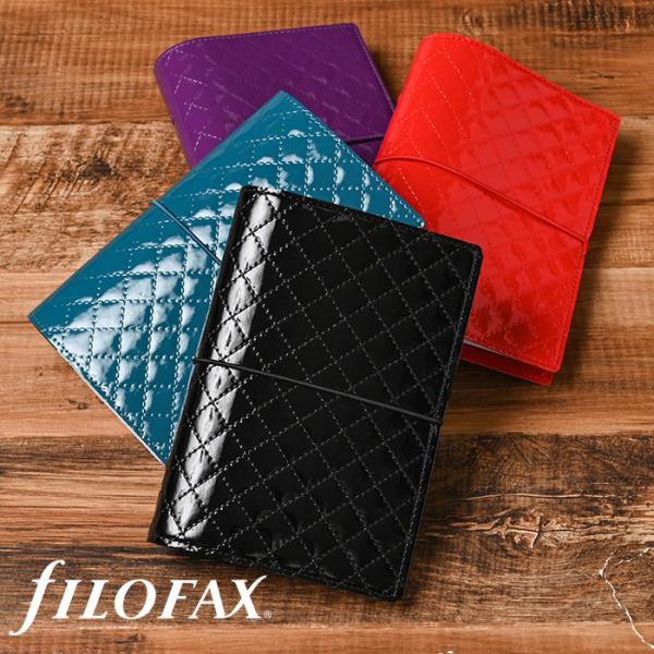 ファイロファックス システム手帳 バイブルサイズ ドミノ リュクス 聖書サイズ  合皮 Filofax Domino Luxe 年号無し年間スケジュール他各種リフィル付き