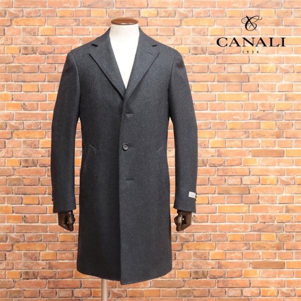 アウトレット70%OFF】 CANALI チェスター コート ウール カシミヤ混  