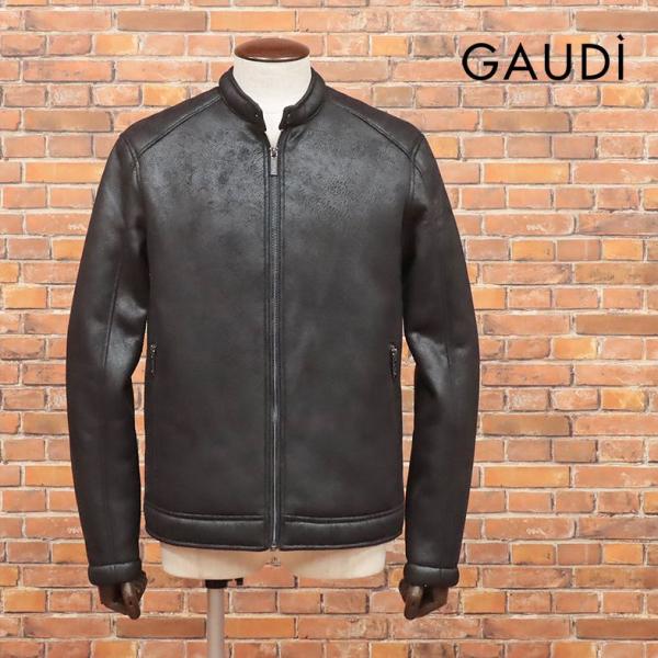 2024AW GAUDI ライダースブルゾン エコムートン 裏ボア 防寒 ワイルド  