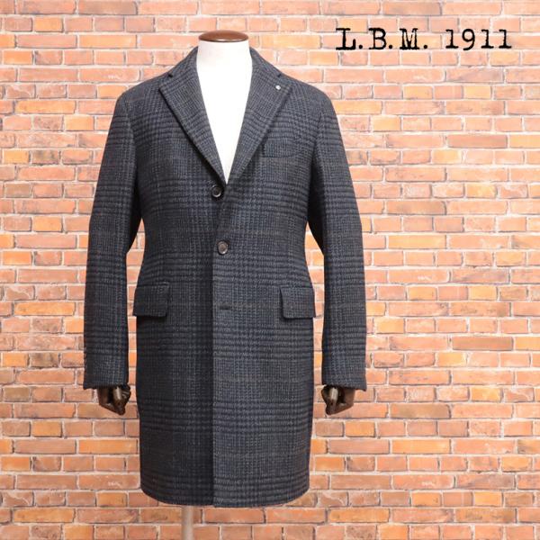 秋冬 L.B.M.1911 イタリア製チェスターコート ウール ツイード  