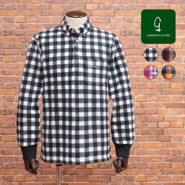 グリーンクラブ 秋冬 GREENCLUBS 長袖ポロシャツ フリース ふわふわ