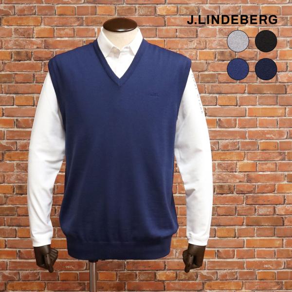 J.LINDEBERG（ジェイリンドバーグ） 秋冬 ニットベスト 071-49970 V