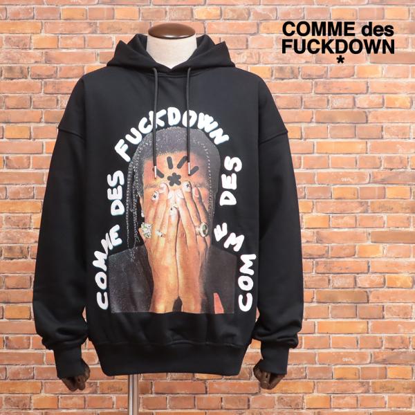 新品COMME des FUCKDOWNパーカー厚手ビックシルエットイタリア製M COMME des FUCKDOWN パーカー イタリア製 A$AP Rocky フォトプリント