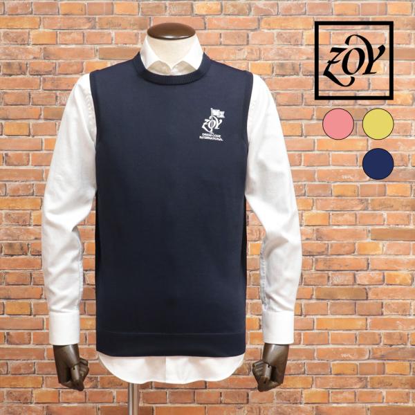 ZOY（ゾーイ） ニットベスト 071424704 クルーネック 撥水 抗菌 防臭