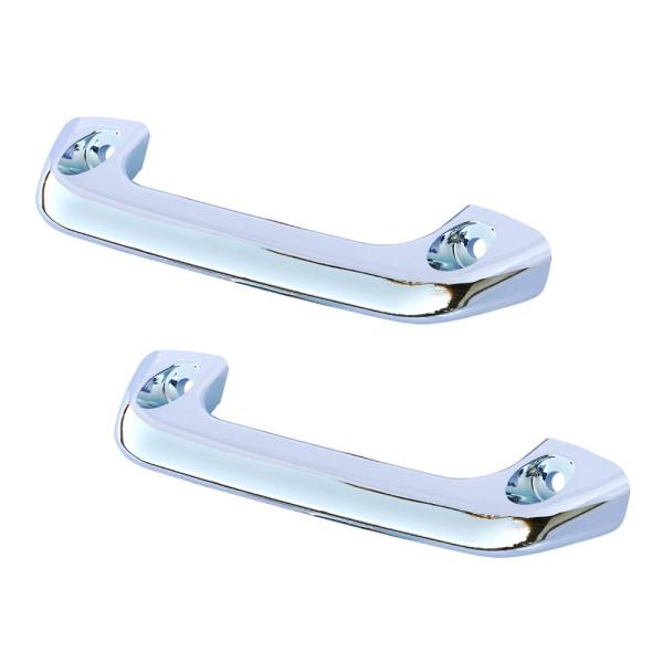 純正交換タイプのキャブルーフグリップです。取付けボルトカバーも付属されています。ワンポイントとしても最適なアクセサリーです。純正グリップの無い車両も、メクラ内にネジが有れば、装着可能です。販売単位:　LRセット(1台分)材質:　樹脂/クロー...