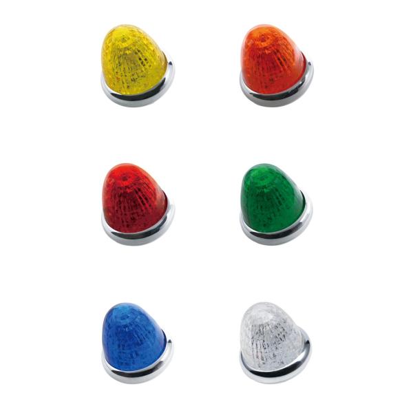 YAC LED マーカー 《 牙龍 ( がりゅう )  》 プラ/アクリル アウターレンズ ダブルレンズ  12/24V 共用 全6色 CE511 512 513 514 515 517