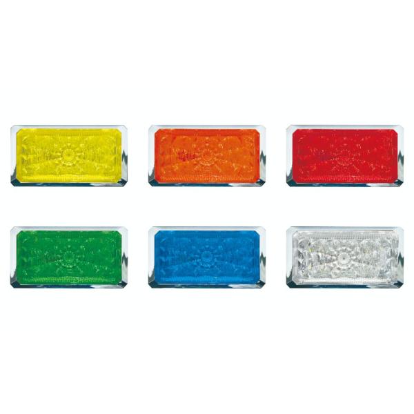 ☆明るさ極限!☆LEDマーカーランプの新定番!☆一般的な角型マーカーと、　ほぼ同サイズなので使い勝手が良く、　既存のマーカーとの差し替え可能※配線位置は異なります【特徴(製品説明)】・2重レンズでキラメキ最大限！・洗練されたABSクロムメッ...