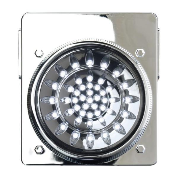 RGBピーステール ☆クリアレンズ☆超爆光46発! 花魁JAPAN 46LED ウインカータイプ レッド/クリア｜ステラ