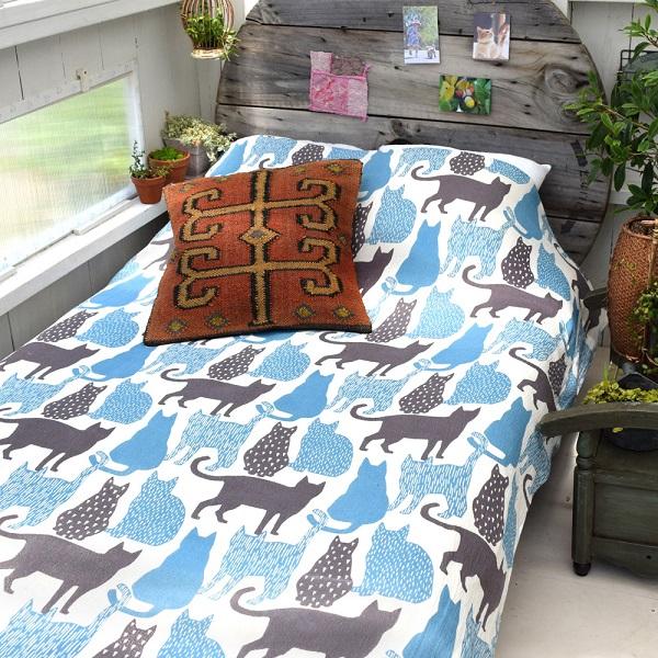 マルチクロス ミネット インテリア ファブリック カバー類 カバー マルチカバー コットン インド綿 猫 ねこ ネコ D アートフルライフyahoo ショップ 通販 Yahoo ショッピング