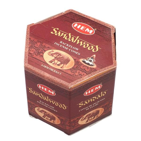 HEM 倒流香 サンダルウッド　ホワイトセージ※煙が下に流れる不思議なお香・サンダルウッド上品な木の香りが気分をリラックスさせてくれます。・ホワイトセージ浄化作用があると言われるホワイトセージのお香。空気が透き通ったような清涼感のあるクール...