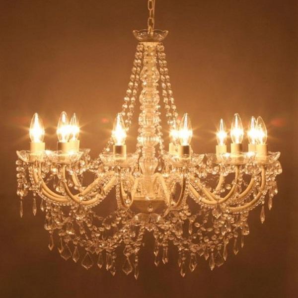 12灯シャンデリア オペラ クリーム ダークゴールド LED電球対応