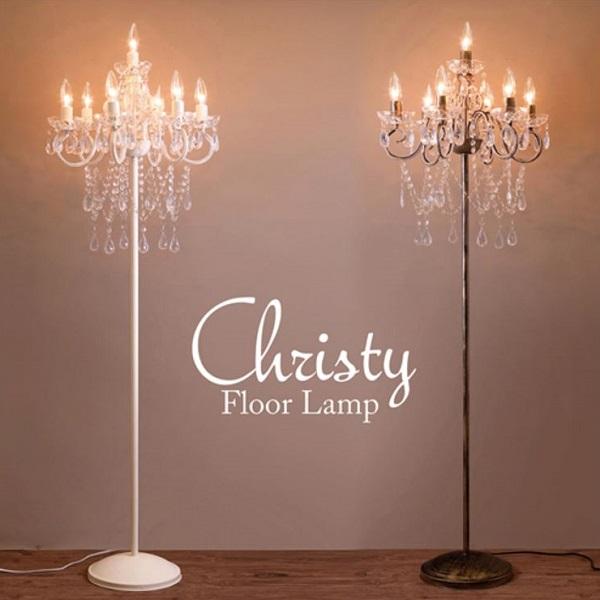 LED電球付】7灯 フロアランプ クリスティ Christy☆E12/電球水雷 LED電球付】7灯 フロアランプ クリスティ Christy☆E12/電球水雷