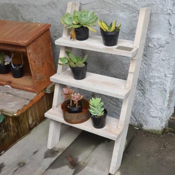 Azi Azi スリーステップラダー Az 1759 花 ガーデニング 花台 鉢 プランター プランターラック 花台 フラワースタンド 棚 階段 F アートフルライフyahoo ショップ 通販 Yahoo ショッピング