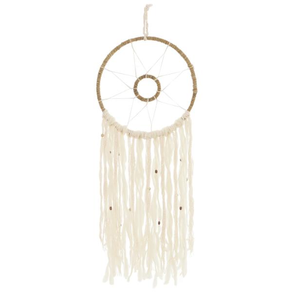 [Release date: January 20, 2017]悪夢は網目に引っかかったまま夜明けと共に消え去り、良い夢だけが網目から羽を伝わって降りてきて眠っている人のもとに入るいう魔除けのお守り、ドリームキャッチャー！ホワイトのフリンジ...