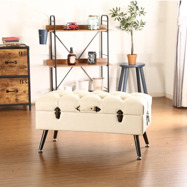 トランクベンチ スツール Dauchez TRUNK 15B111 トランクベンチ Dauchez ドーシェ PU IV /BR/ BK 家具 インテリア 椅子
