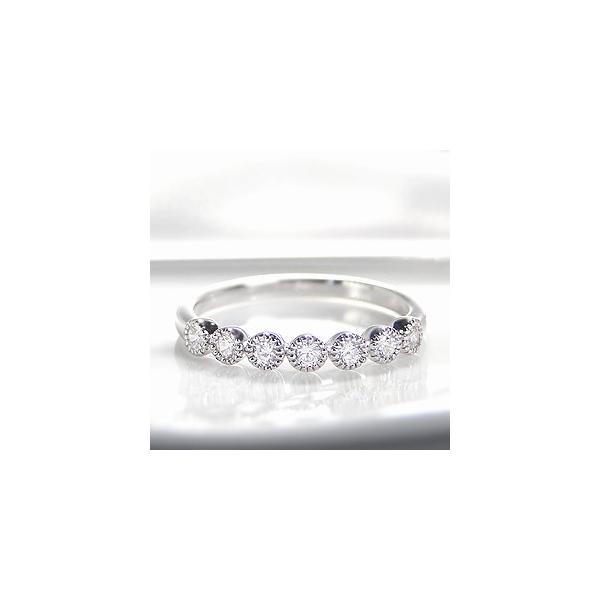 Pt900 0.25ct アンティーク エタニティ リング : ジュエリーvivid