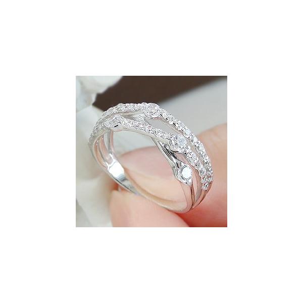 Pt950 指輪 クロス クロス ダイヤモンド リング ダイヤモンド Vi 0106 ジュエリーvivid