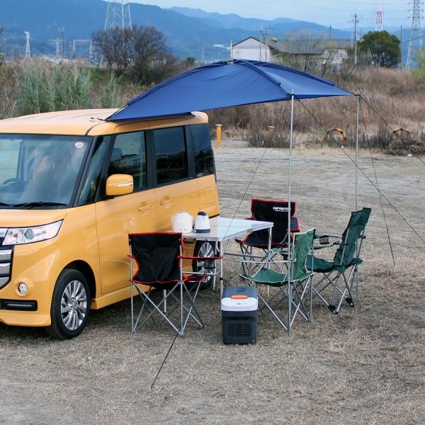 メルテック　カーサイドタープ　LS-22 アウトドア　キャンプ　レジャー LS-22 カーサイドタープ 軽自動車・コンパクトカー用 | 大自工業