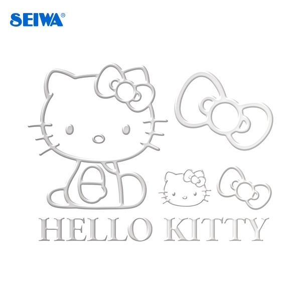 セイワ ハローキティ エンブレムステッカー シルバー デカール シール キャラクター 車 Kt547 雑貨 カー用品 アーティクル 通販 Yahoo ショッピング