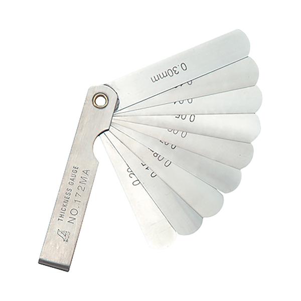 ◆◆用途◆◆隙間の寸法測定用シックネスゲージ。◆◆機能◆◆用途にあわせて豊富な種類の長さとリーフをそろえたシックネスゲージです。◆◆仕様◆◆●本体サイズ：幅13mm×高さ81mm×奥行5mm。●重量：20g。●リーフ：9枚組。◆◆材質◆◆●...
