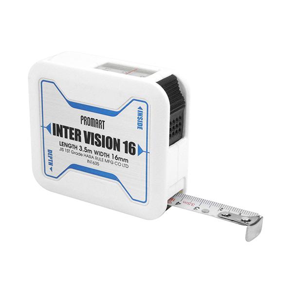 他サイト： インタービジョン16 3.5 IN1635 プロマート DIY 工具 道具 計測 検査 メジャー 距離測定 巻尺 コンベックス 原度器 15049の商品画像