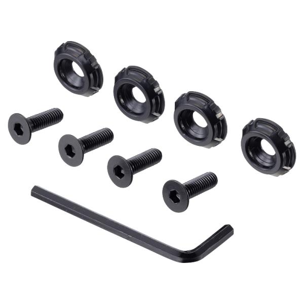 他サイト： タフネスボルトワッシャー ブラック ナンバープレート ワイルド演出 オフロード SUV アウトドア ステンレス製 星光産業 EX-212の商品画像