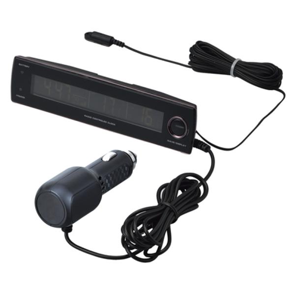 他サイト： 電圧サーモ電波クロック 車 自動車 車内 電圧 サーモ 電波 時計 温度 セイワ WA81の商品画像