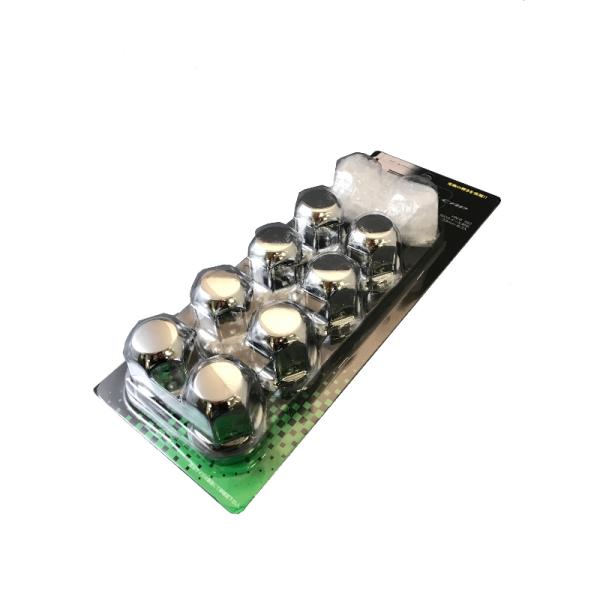 ISO ホイール ナットキャップ 8穴用 33mm スチール メッキ ボデーパーツ HN-8