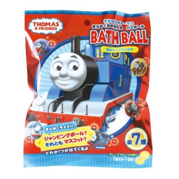 バスボールの中からトーマスやなかまたちが出てくるよま〜るいバスボールをお風呂の中に入れると、シュワシュワ溶けて中からトーマスやなかまたちの可愛いマスコットかジャンピングボールが登場マスコットかジャンピングボールは全部で7種類 (中に入ってい...