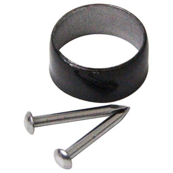経済的な交換・補修用パーツです。■■■用途■■■交換用口金。■■■機能・特徴■■■鎌などに使用します。経済的な交換用パーツです。■■■仕様■■■●口金径(内寸)：19.5mm。●釘：径2.3mm/長24mm。
