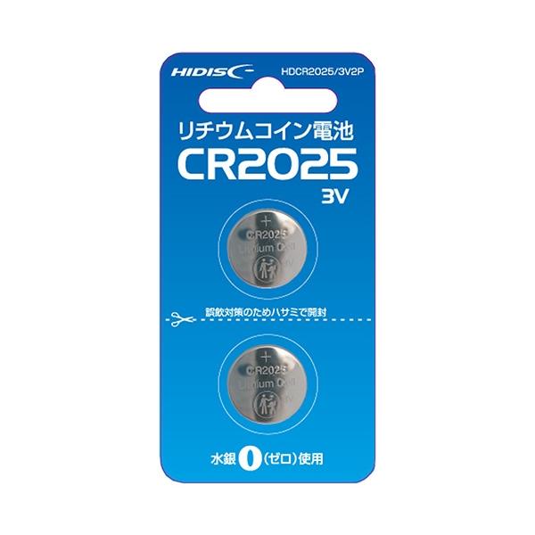 コイン電池CR2025  HIDISC HDCR2025/3V2P