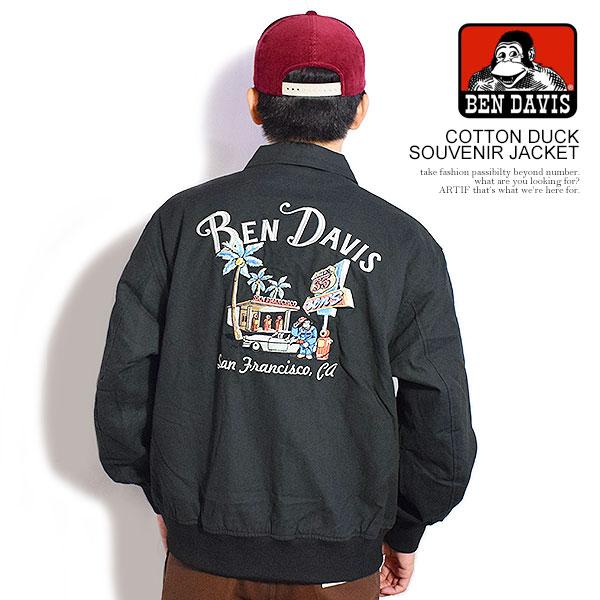 ベンデイビス ジャケット BEN DAVIS COTTON DUCK SOUVENIR JACKET メンズ スーベニアジャケット ワークジャケット 刺繍