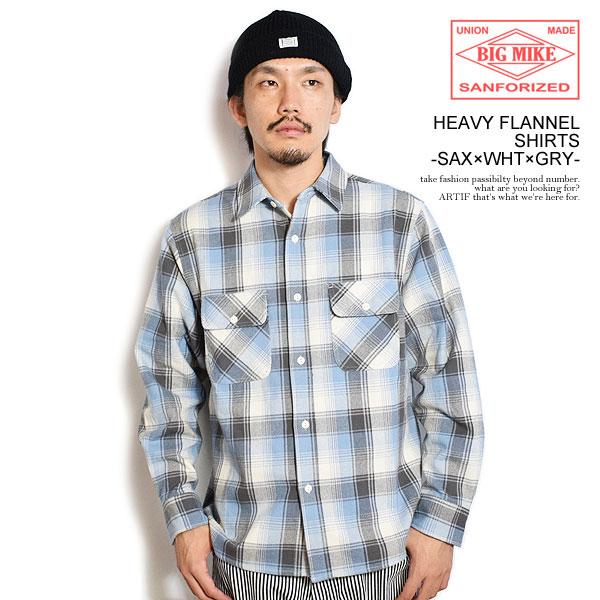 BIG MIKE（ビッグマイク） シャツ BIG MIKE HEAVY FLANNEL SHIRTS
