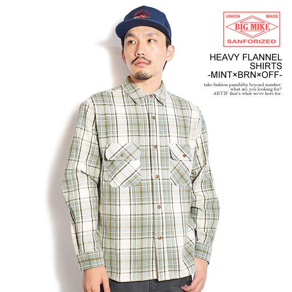 BIG MIKE（ビッグマイク） シャツ BIG MIKE HEAVY FLANNEL SHIRTS