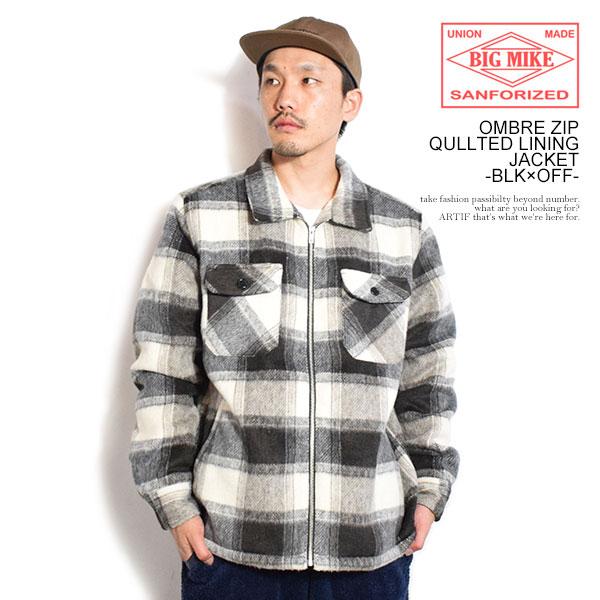 BIG MIKE（ビッグマイク） ジャケット BIG MIKE OMBRE ZIP QULLTED