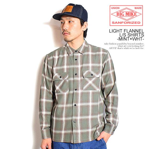 BIG MIKE（ビッグマイク） シャツ BIG MIKE LIGHT FLANNEL L/S SHIRTS