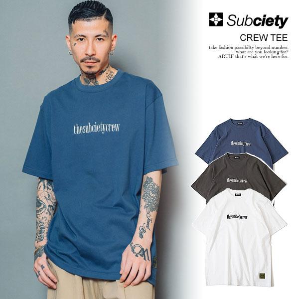 Subciety SALEセール サブサエティ Tシャツ SUBCIETY CREW TEE  