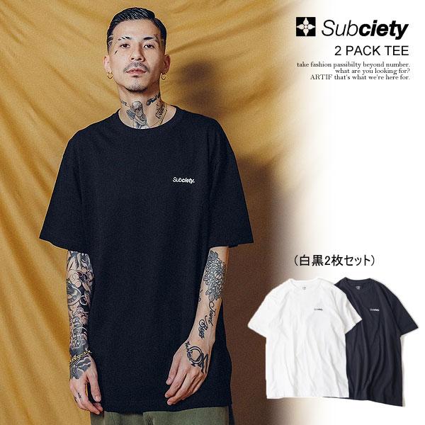 Subciety（サブサエティ） Tシャツ SUBCIETY 2 PACK TEE subciety