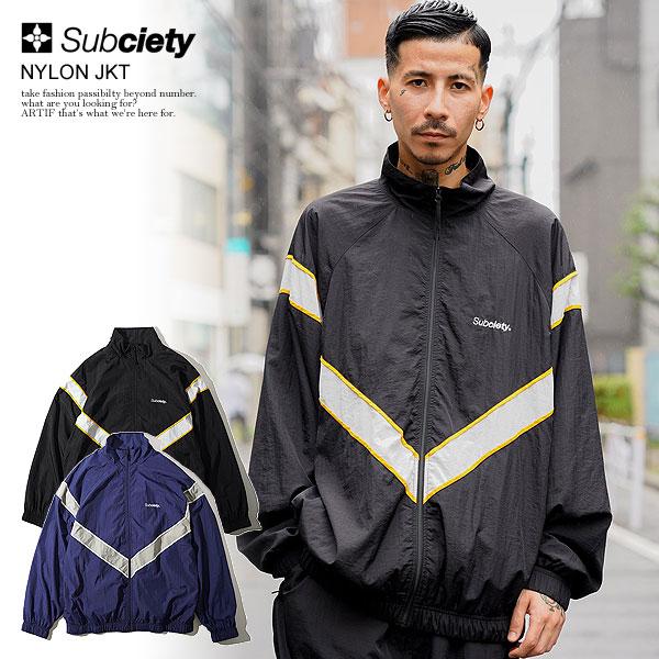 SALE セール SUBCIETY サブサエティ ジャケット NYLON JKT メンズ ナイロンジャケット トラックジャケット