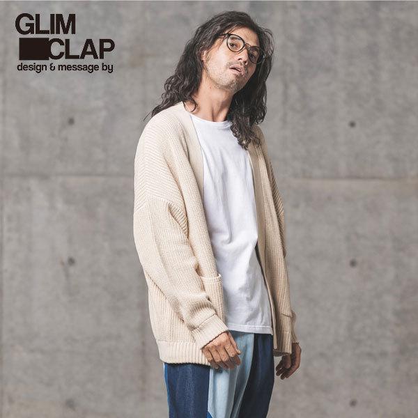 グリムクラップ glimclap 新品　コットン素材　カーディガン GLIMCLAP SALE セール グリムクラップ カーディガン collar-less