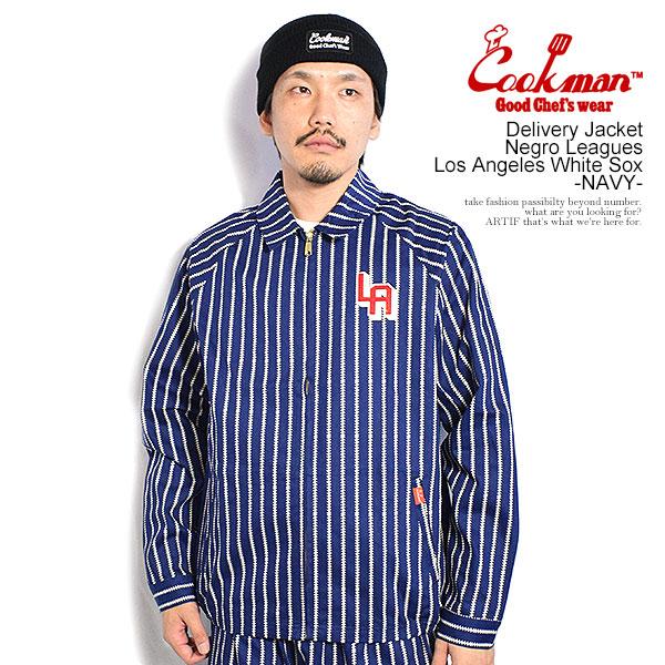 クックマン ジャケット COOKMAN Delivery Jacket Negro Leagues Los Angeles White Sox -NAVY- デリバリージャケット アウター