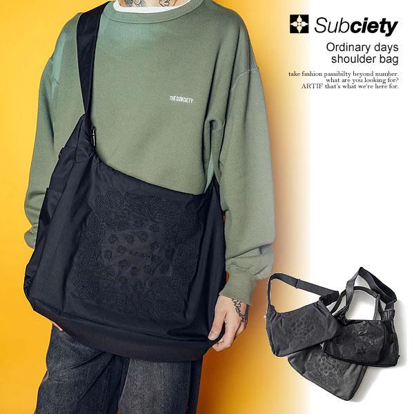 SUBCIETY サブサエティ Ordinary days shoulder bag メンズ ショルダーバッグ カバン ビッグショルダーバッグ 送料無料 atfacc Subciety（サブサエティ） ショルダーバッグ SUBCIETY Ordinary days