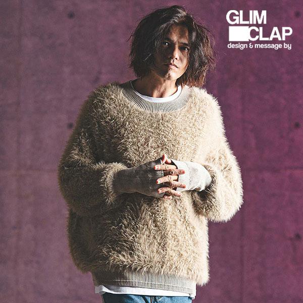 2024 秋冬 3rd 先行予約 12月上旬〜中旬入荷予定 GLIMCLAP グリムクラップ Feather yarn pullover ニット atftps GLIMCLAP 2024 秋冬 3rd 先行予約 12月上旬〜中旬入荷予定 グリム
