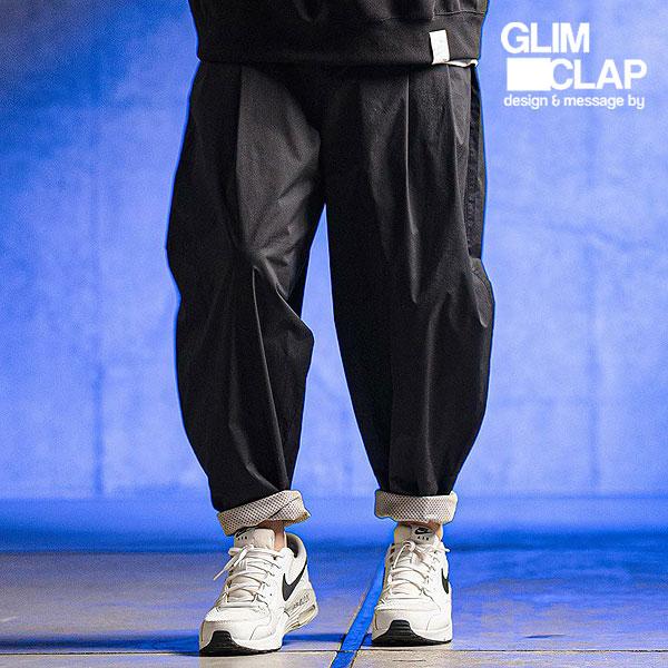 2025 春夏 1st 先行予約 1月下旬〜2月上旬入荷予定 GLIMCLAP グリムクラップ C/N/PU fabric balloon silhouette pants atfpts GLIMCLAP 2025 春夏 1st 先行予約 1月下旬〜2月上旬入荷予定 グリム