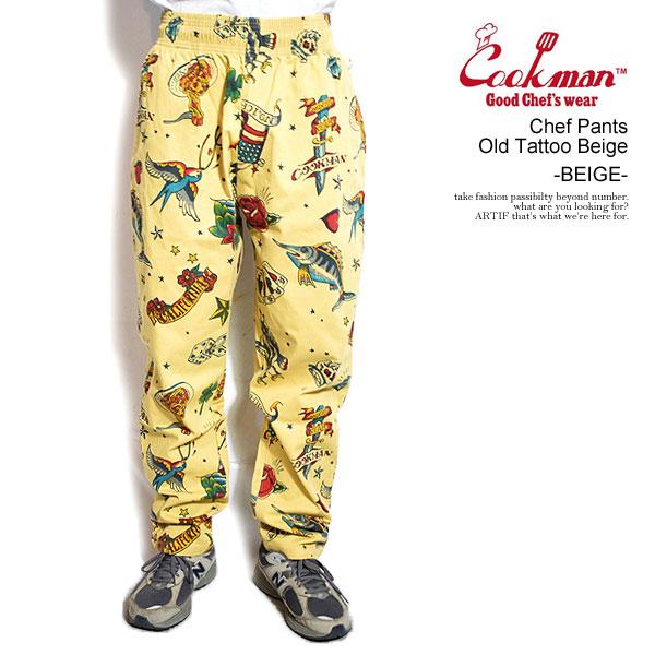 COOKMAN（クックマン） パンツ COOKMAN Chef Pants Old Tattoo Beige