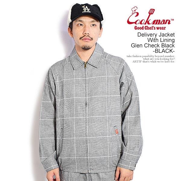 クックマン ジャケット COOKMAN Delivery Jacket With Lining Glen Check Black -BLACK- メンズ デリバリージャケット アウター